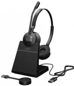 Jabra Engage 55 SE - DECT, USB-C - double oreillette sans fil certifiée pour les plateformes de communications unifiées | avec support de charge