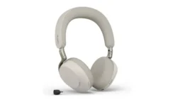 Jabra Evolve3 75 - Bluetooth, USB-C - Casque stéréo sans fil certifié pour Microsoft Teams sans socle de recharge | Gris chaud