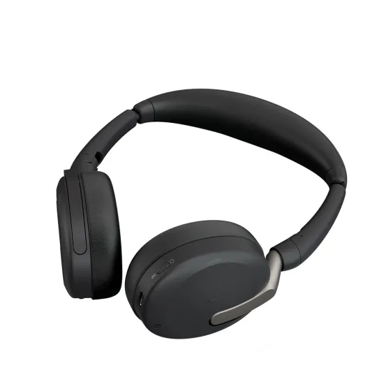 Jabra Evolve2 65 Flex Link380a MS Stereo - Micro-casque stéréo sans fil avec USB-A - certifié pour Microsoft Teams