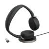Jabra Evolve2 65 Flex Link380a MS Stereo - Micro-casque stéréo sans fil avec USB-A - certifié pour Microsoft Teams, socle de chargement inclus