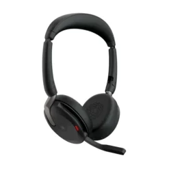 Jabra Evolve2 65 Flex Link380a MS Stereo - Micro-casque stéréo sans fil avec USB-A - certifié pour Microsoft Teams, socle de chargement inclus