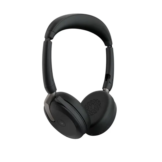 Jabra Evolve2 65 Flex Link380a UC Stereo - Micro-casque stéréo sans fil avec USB-A pour plateformes UC