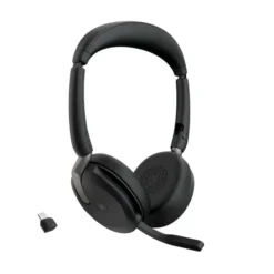 Jabra Evolve2 65 Flex Link380c UC Stereo - Micro-casque stéréo sans fil avec USB-C pour les plates-formes UC