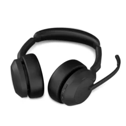 Jabra Evolve2 55 Link380a MS Stereo - Micro-casque stéréo sans fil avec USB-A - certifié pour Microsoft Teams socle de chargement inclus