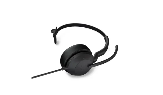 Jabra Evolve2 50 Link380c MS Mono - Micro-casque mono filaire avec USB-C certifié pour Microsoft Teams
