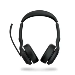 Jabra Evolve2 55 Link380c UC Stereo - Micro-casque stéréo sans fil avec USB-C, socle de chargement inclus