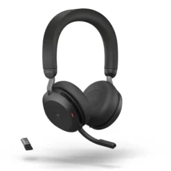 Jabra Evolve2 75 - Micro-casque stéréo sans fil pour MS, Bluetooth, USB-A, noir