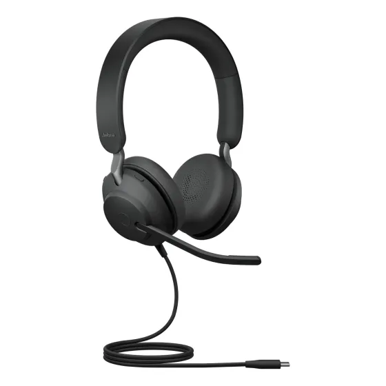 Jabra Evolve2 40 SE - Micro-casque stéréo filaire certifié pour Microsoft Teams, avec USB-C