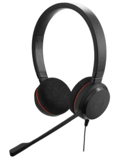 Jabra Evolve 20 UC Duo - Casque stéréo filaire pour téléphonie VoIP
