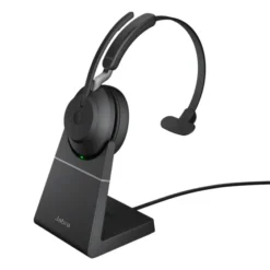 Jabra Evolve2 65 USB-A MS - Micro-casque Mono avec base pour Microsoft Teams, noir