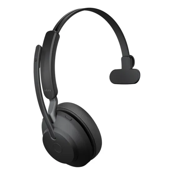 Jabra Evolve2 65 USB-A MS - Micro-casque Mono avec base pour Microsoft Teams, noir