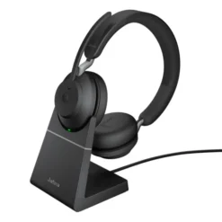 Jabra Evolve2 65 USB-A MS - Micro-casque Stéréo avec base pour Microsoft Teams, noir
