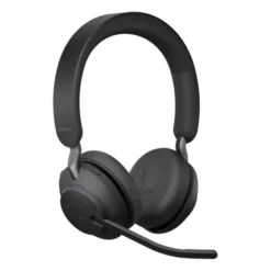 Jabra Evolve2 65 USB-A MS - Micro-casque Stéréo avec base pour Microsoft Teams, noir