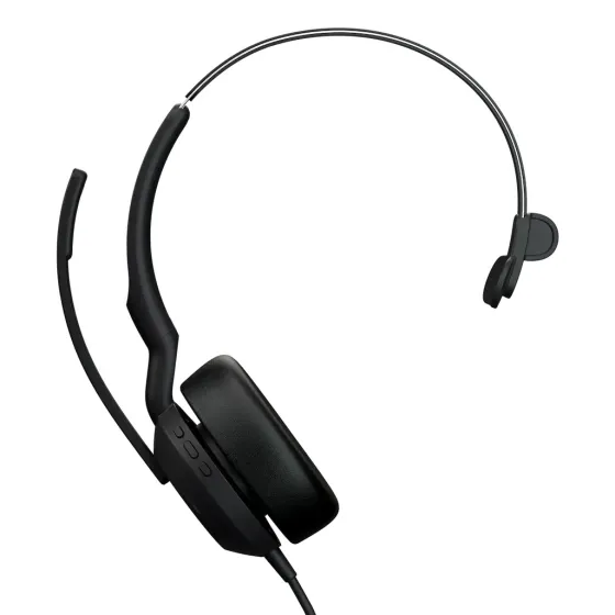 Jabra Evolve2 50 - USB-A/USB-C - Micro-casque filaire mono certifié pour Microsoft Teams | sans BT