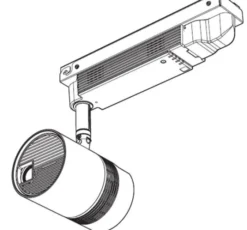 Kit de montage au plafond Panasonic pour ET-JPC100WE, blanc