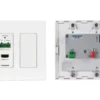 Kramer WP-789R/US-D(W) Récepteur HDBT pour montage mural avec RS-232 et retransmission IR, absorption de tension PoE