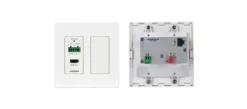 Kramer WP-789R/US-D(W) Récepteur HDBT pour montage mural avec RS-232 et retransmission IR, absorption de tension PoE