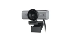 Logitech MX Brio Webcam UHD 4K avec amélioration de l'image par IA et deux microphones à formation de faisceaux pour la suppression du bruit
