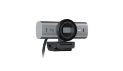 Logitech MX Brio Webcam UHD 4K avec amélioration de l'image par IA et deux microphones à formation de faisceaux pour la suppression du bruit