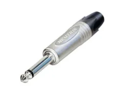 NEUTRIK NP 2X fiche jack, 6,3 mm, mono, 2 broches