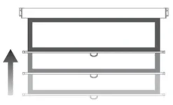 Optoma DS-9084PMG+ Écran de projection enroulable, 186 x 104,5 16:9, blanc mat