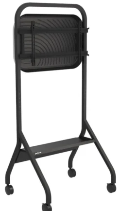 Peerless-AV SR860-EUK Chariot à roulettes Trolley avec plateau pour écrans jusqu'à 75 pouces, max. 56 kg & VESA jusqu'à 800 x 400 mm en noir