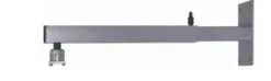PeTa Support mural STANDARD pour Half Coupler M10, 70 - 130 cm, argenté