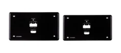 Platine murale récepteur HDBT Kramer WP-789R/EU-PANEL-SET-80/86(B) avec RS-232 et retransmission IR, absorption de tension PoE