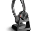 Poly Savi 7220 Office - Micro-casque stéréo sans fil (avec socle de chargement DECT)
