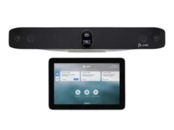 Poly Studio X70 Solution tout-en-un 4K pour vidéoconférences avec Poly TC8 - Système de vidéoconférence, 3840 x 2160 4K UHD, 20 MP, 30 fps