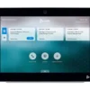 Poly TC10 Contrôleur tactile avec indicateur d'état LED et montage flexible pour la planification de salle intelligente et le contrôle de visioconférence en blanc