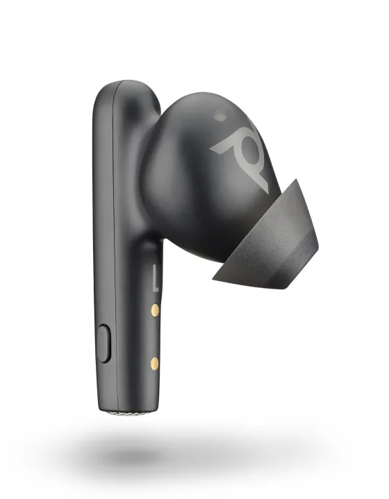 Poly Voyager Free 60+ Écouteurs USB-C avec boîtier de recharge à écran tactile pour Microsoft Teams, noir