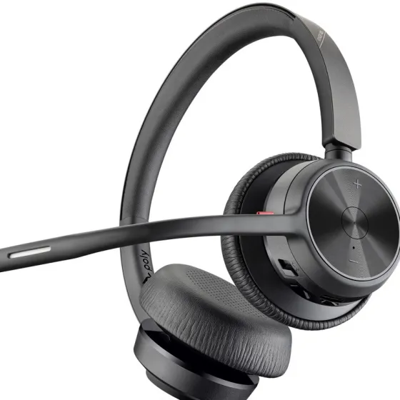Poly Voyager 4320 - Micro-casque mono Bluetooth USB-A certifié pour Microsoft Teams