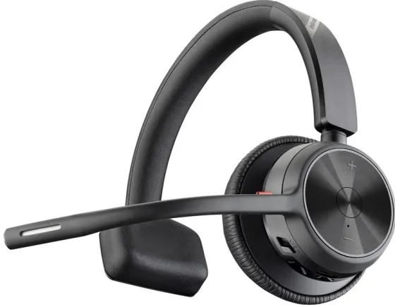 Poly Voyager 4310 - Micro-casque mono Bluetooth USB-C certifié pour Microsoft Teams (avec socle de chargement)