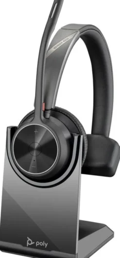 Poly Voyager 4310 UC - Micro-casque mono USB-A certifié pour Microsoft Teams (avec socle de chargement)