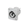 Prise encastrable PowerOut Neutrik NAC3MPXXB, gris