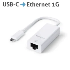 Purelink IS260 Adaptateur USB-C vers Ethernet 0,10m blanc