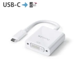 Purelink IS190 Adaptateur USB-C vers DVI 0,10m, blanc
