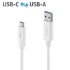 Purelink IS2600-015 Câble USB-C vers USB-A 1,5 m, blanc