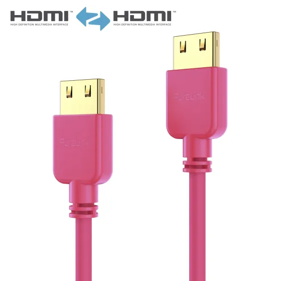Purelink PI0505-015 Câble HDMI SuperThin 1,5 m, magenta