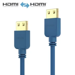 Purelink PI0502-010 Câble HDMI SuperThin 1 m, bleu