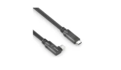 PureLink PI6620-050 Câble USB 3.2 Gen1 Micro-Coax USB-C 90° (gauche/droite) haut de gamme, 5,00 m
