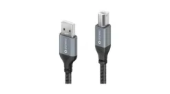 PureLink SPC-U010-010 Câble USB 2.0 – A/B – Aluminium, gris sidéral/noir, 1 m