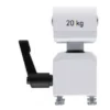 Rotule autobloquante PeTa avec levier de serrage seul pour support plafond standard, blanc