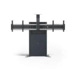 SMS New Presence Floor VC - Pied réglable en hauteur par moteur avec support pour caméra - max. 2x75" | max. VESA 1000x600 | charge admissible 120kg | gris foncé