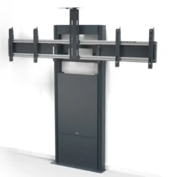 SMS New Presence Wall/Floor VC - Support mural fixe au sol avec support pour caméra - max 2x65" | max.VESA 800x400 | charge admissible 120kg | gris foncé