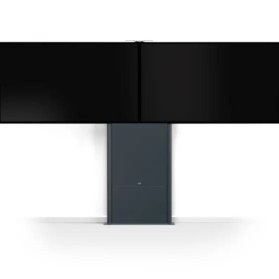 SMS New Presence Wall/Floor VC - Support mural fixe au sol avec support pour caméra - max 2x65" | max.VESA 800x400 | charge admissible 120kg | gris foncé