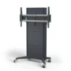 SMS Presence Mobile - Chariot à hauteur réglable par moteur - Mise à jour 2021 - jusqu'à 84" | max. VESA 1000x600 | Charge max. 150kg | gris foncé