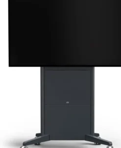 SMS Presence Mobile - Chariot à hauteur réglable par moteur - Mise à jour 2021 - jusqu'à 98" | max. VESA 600x400 | Charge max. 150kg | gris foncé