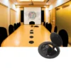 Solution multi–connexion de table Kramer RTBUS-21 - rond encastré avec ouverture pneumatique, découpe de 110 mm, argent